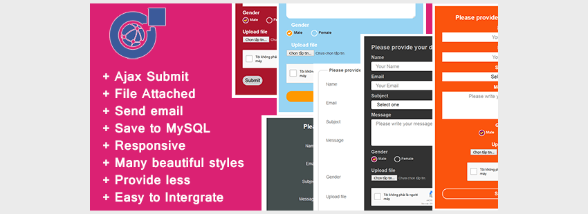 Responsive AJAX Contact Form - PHP MySQL and Send Mail