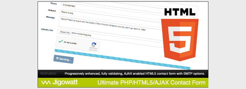 Ultimate PHP HTML5 AJAX Contact Form Bootstrap Edition
