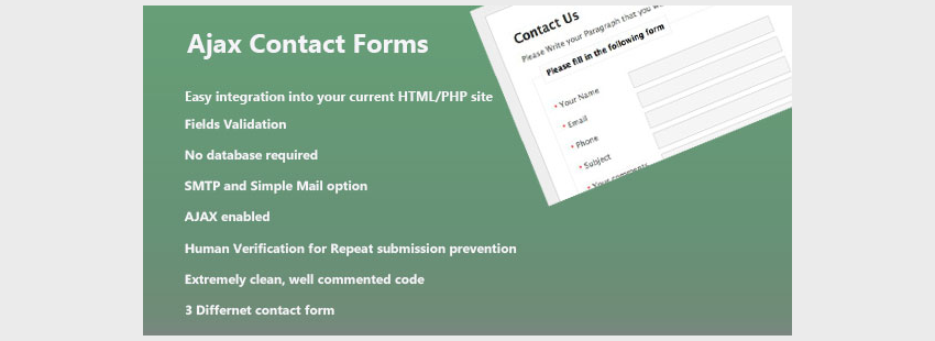 PHP Ajax Contact Forms